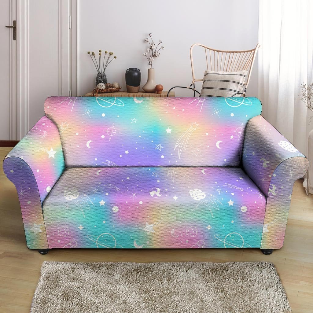 Print Holographic Loveseat Cover-grizzshop