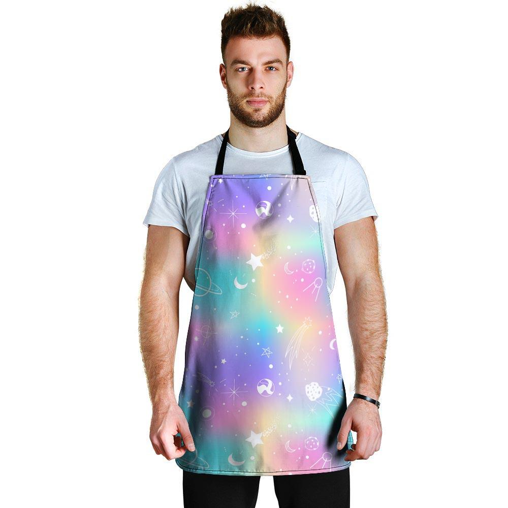 Print Holographic Men's Apron-grizzshop