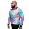 Print Holographic Men's Bomber Jacket-grizzshop