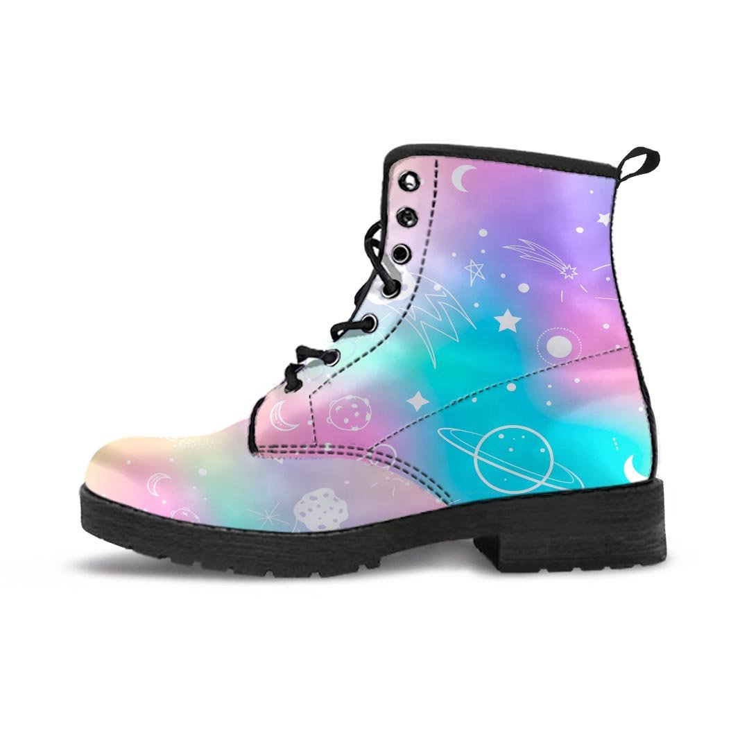 Print Holographic Men's Boots-grizzshop