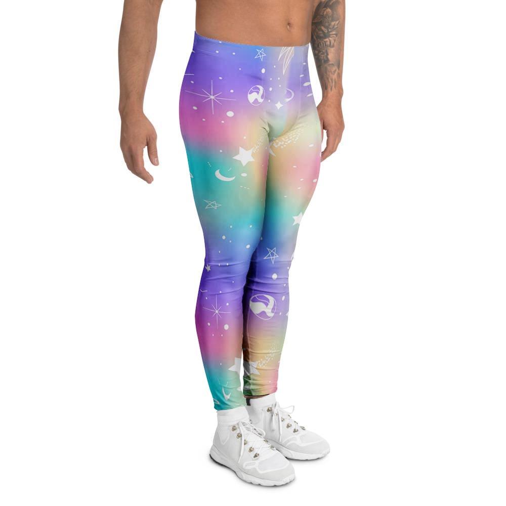 Print Holographic Men's Leggings-grizzshop