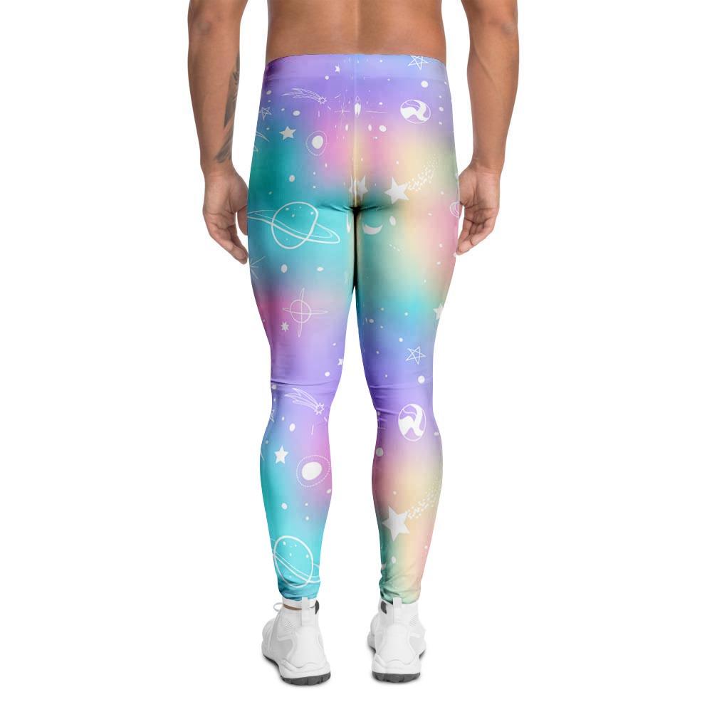 Print Holographic Men's Leggings-grizzshop