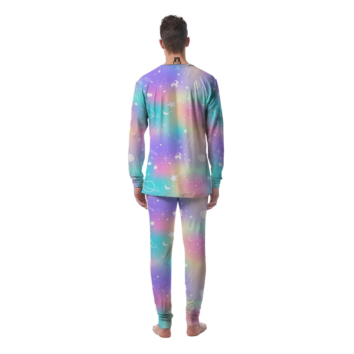 Print Holographic Men's Pajamas-grizzshop