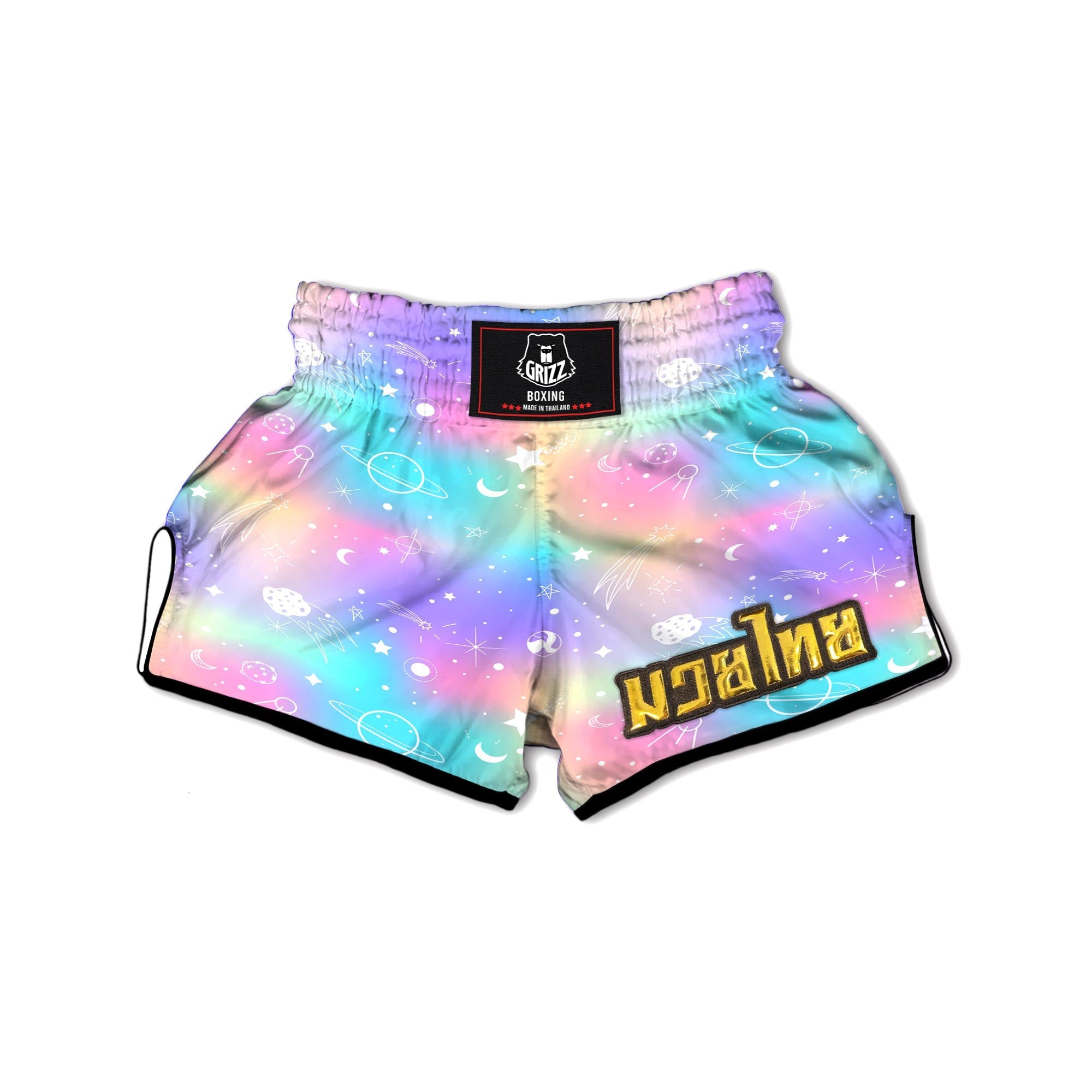 Print Holographic Muay Thai Boxing Shorts-grizzshop