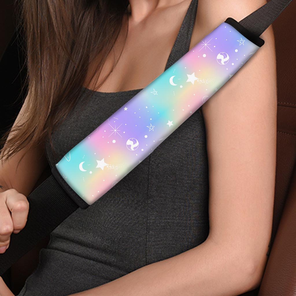 Print Holographic Seat Belt Cover-grizzshop