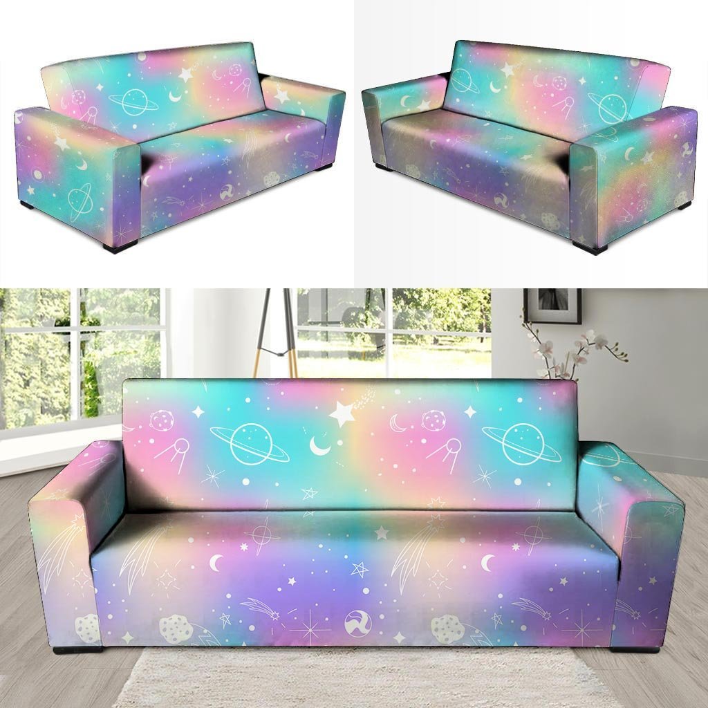 Print Holographic Sofa Cover-grizzshop