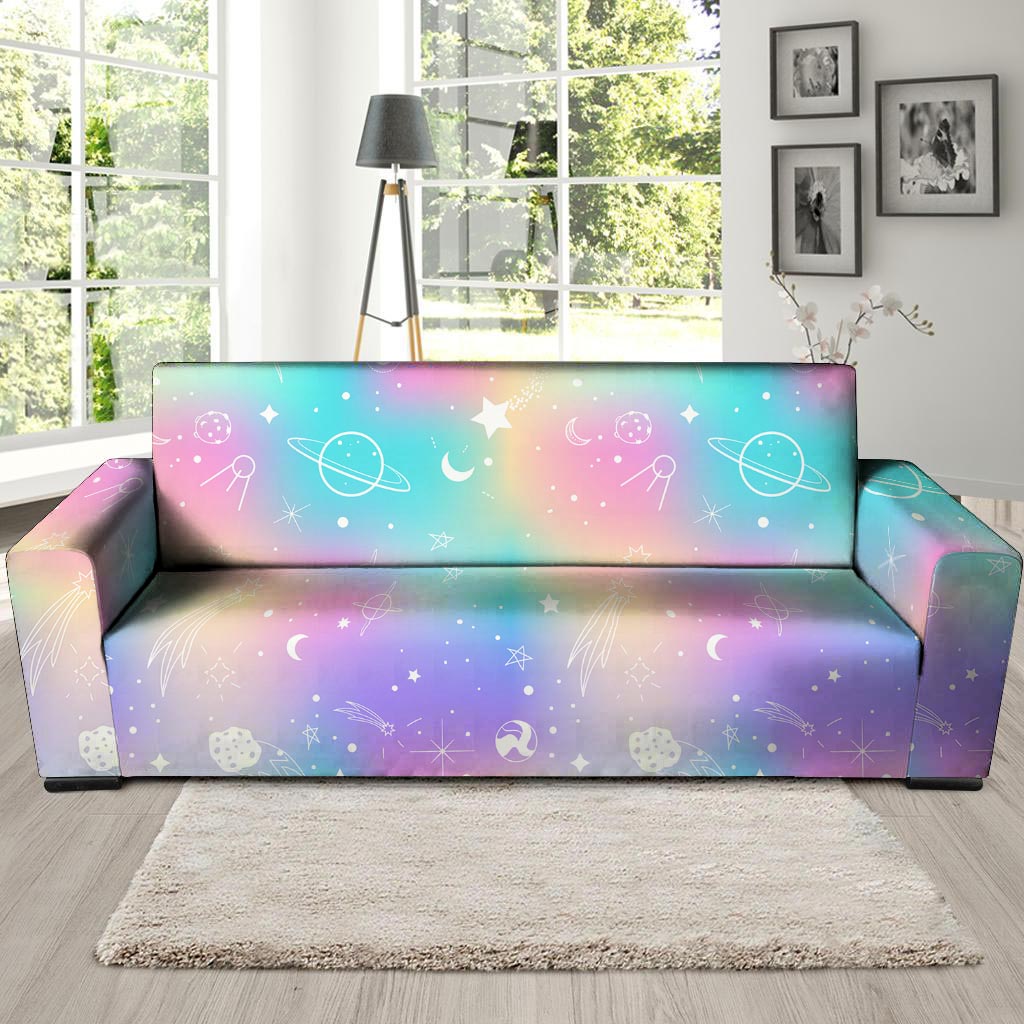 Print Holographic Sofa Cover-grizzshop