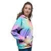 Print Holographic Women's Hoodie-grizzshop