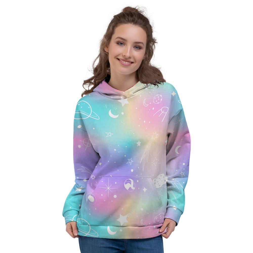 Print Holographic Women's Hoodie-grizzshop