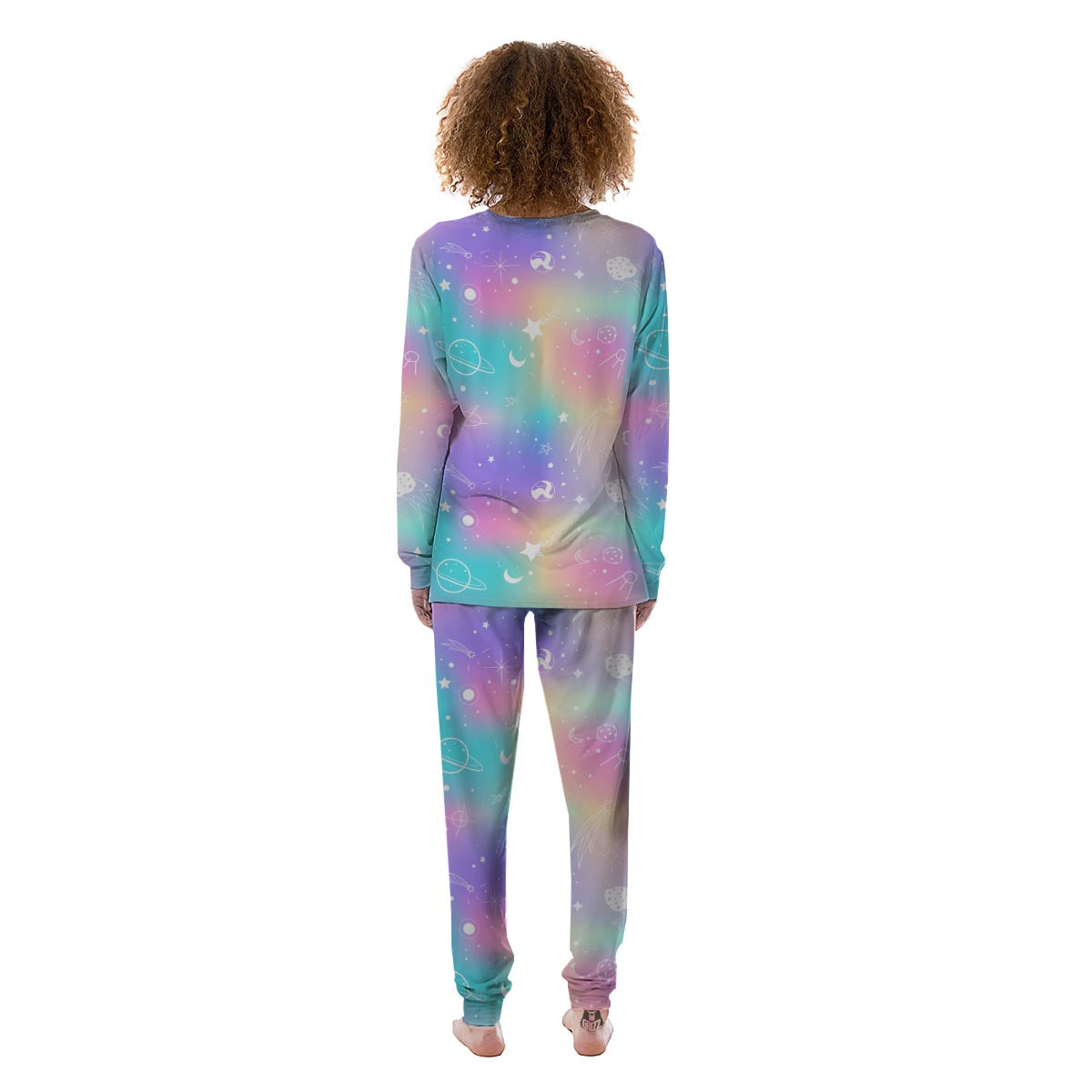 Print Holographic Women's Pajamas-grizzshop