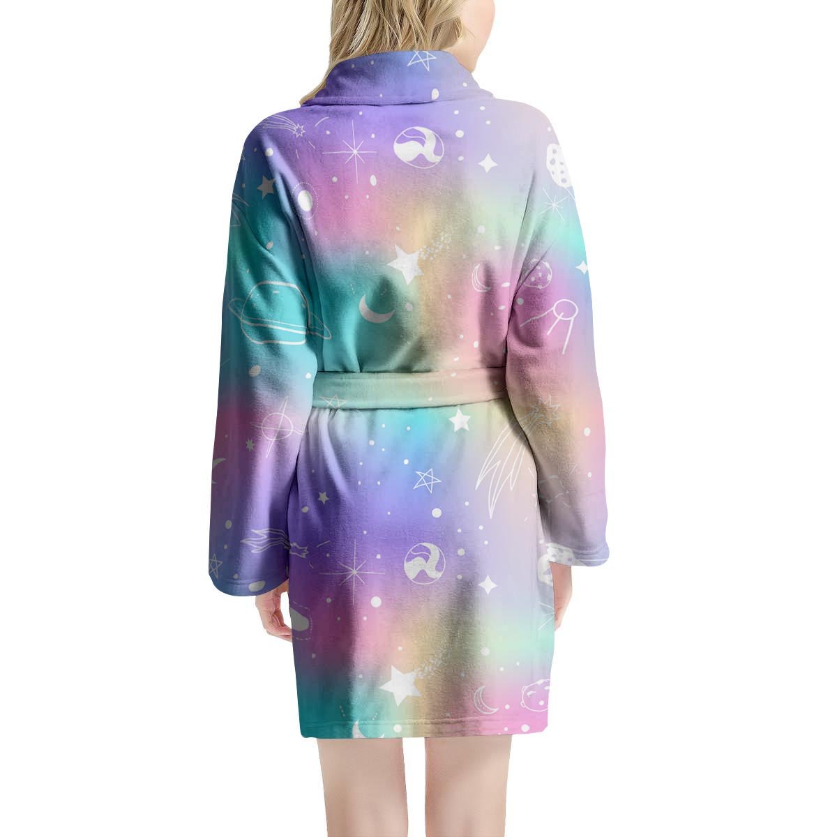 Print Holographic Women's Robe-grizzshop