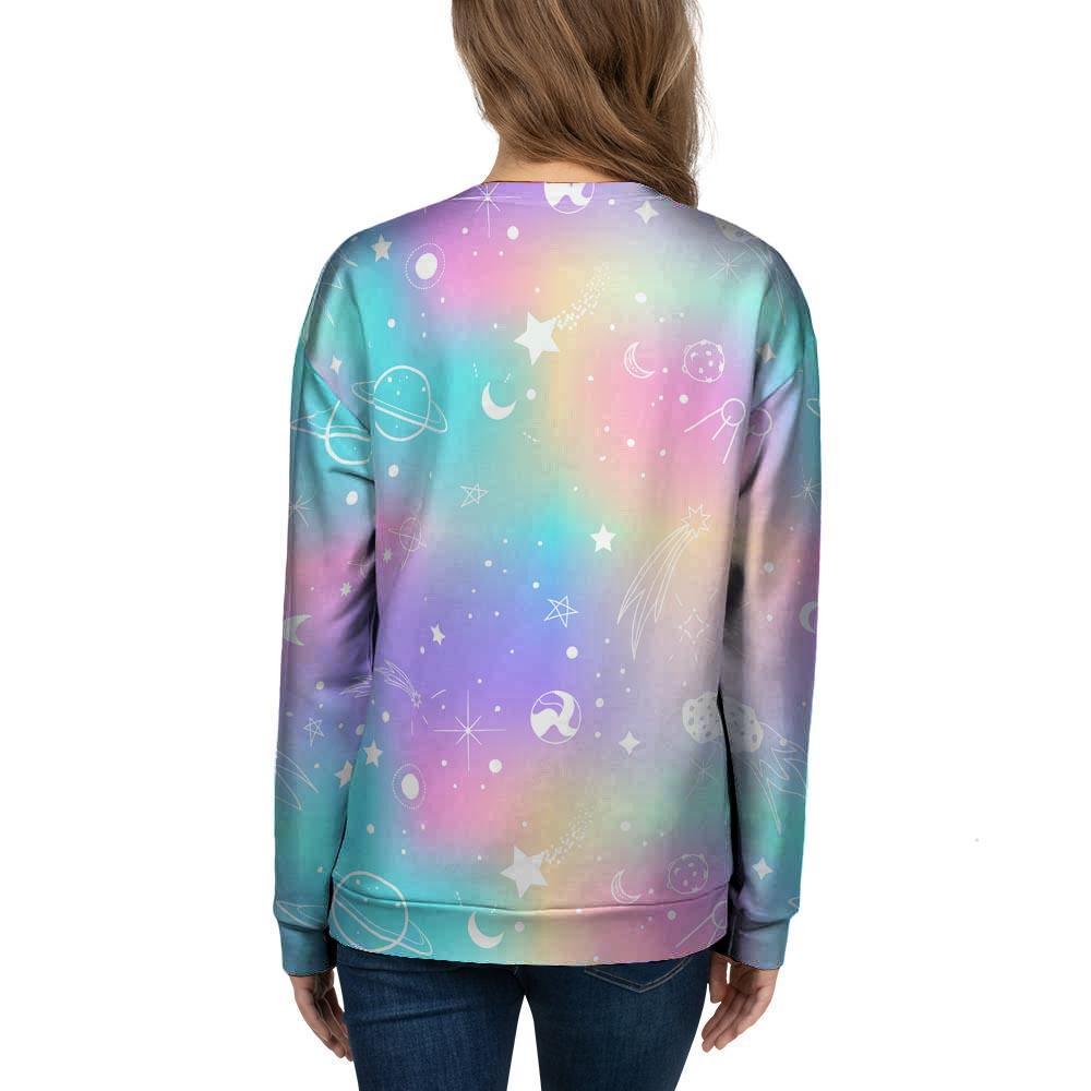 Print Holographic Women's Sweatshirt-grizzshop