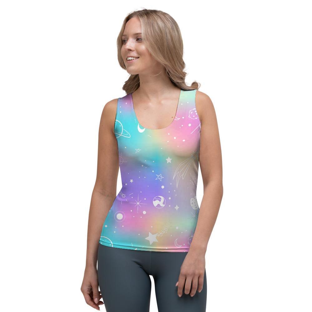 Print Holographic Women's Tank Top-grizzshop