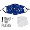 Print Pattern Anchor Nautical Face Mask-grizzshop