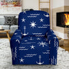 Print Pattern Anchor Nautical Recliner Cover-grizzshop