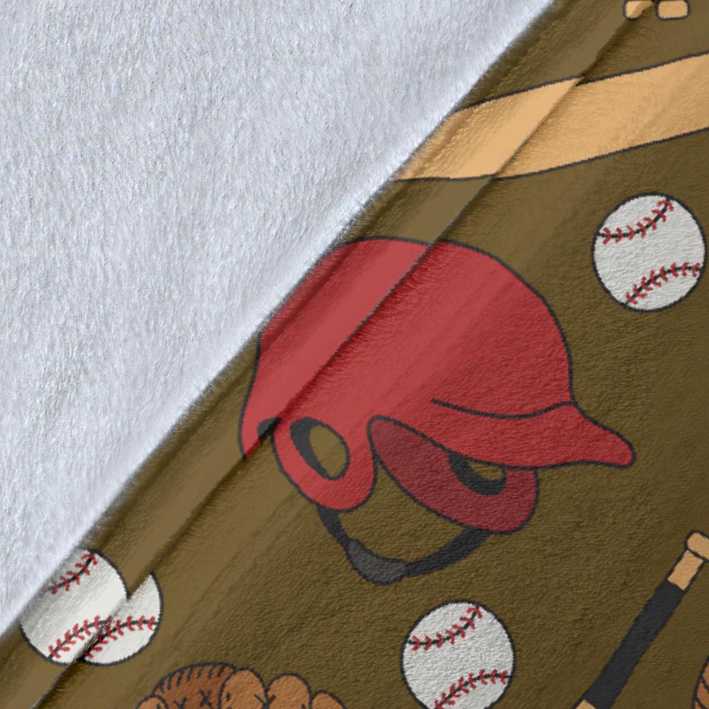 Print Pattern Baseball Blanket-grizzshop