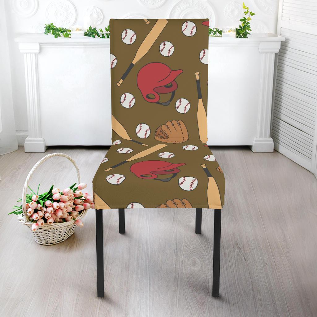 Print Pattern Baseball Chair Cover-grizzshop