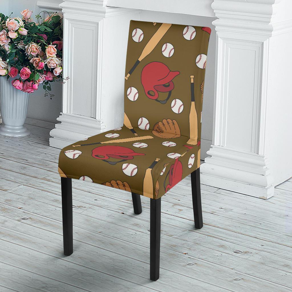 Print Pattern Baseball Chair Cover-grizzshop