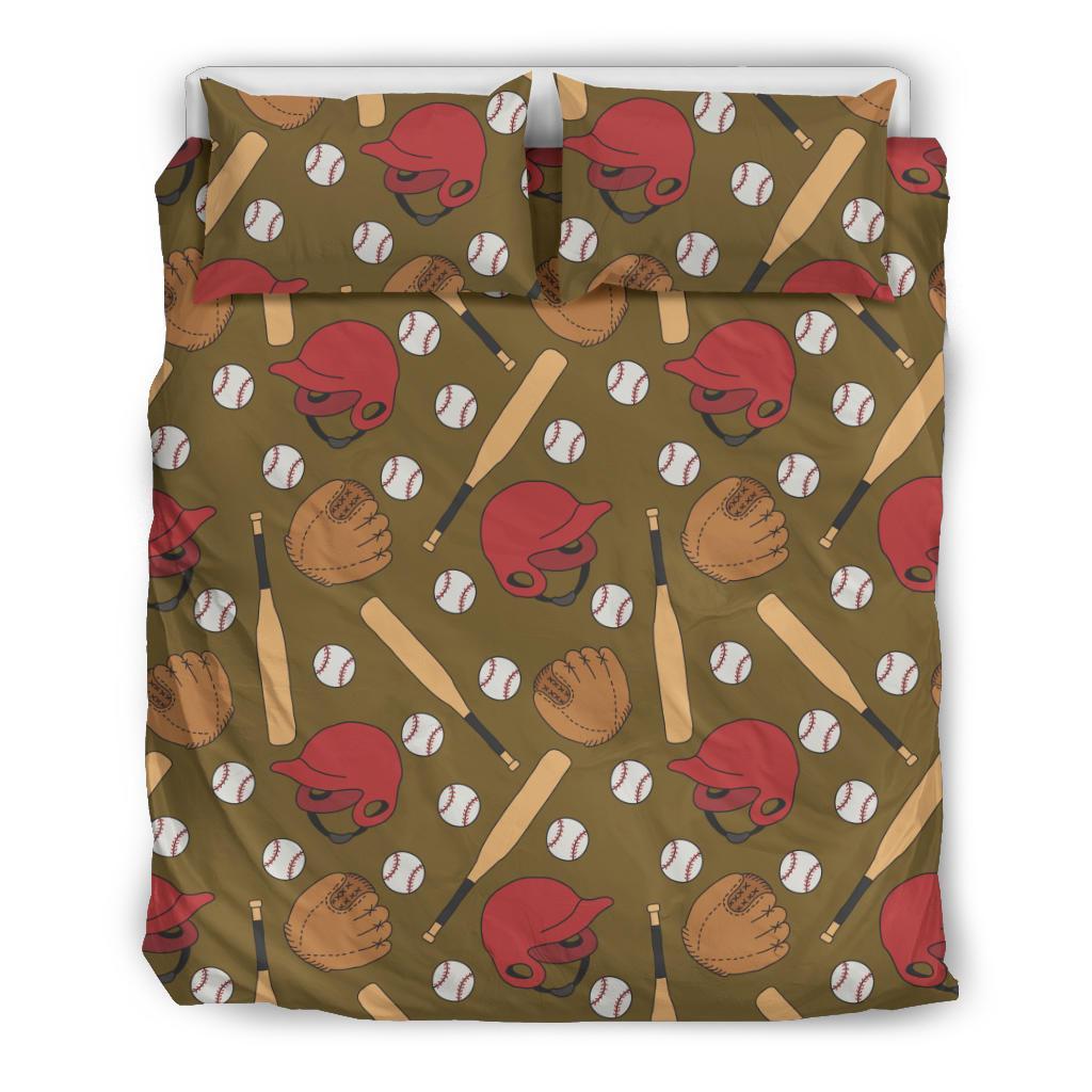 Print Pattern Baseball Duvet Cover Bedding Set-grizzshop