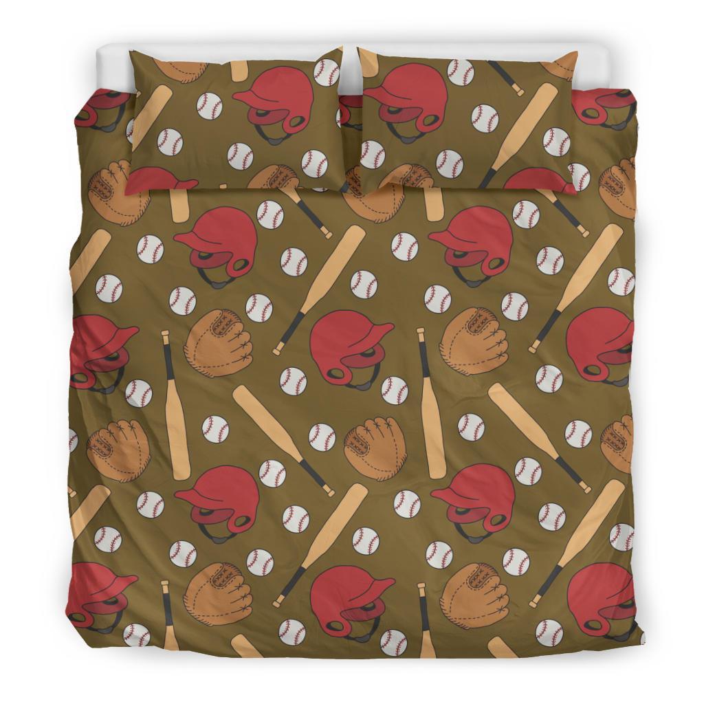 Print Pattern Baseball Duvet Cover Bedding Set-grizzshop