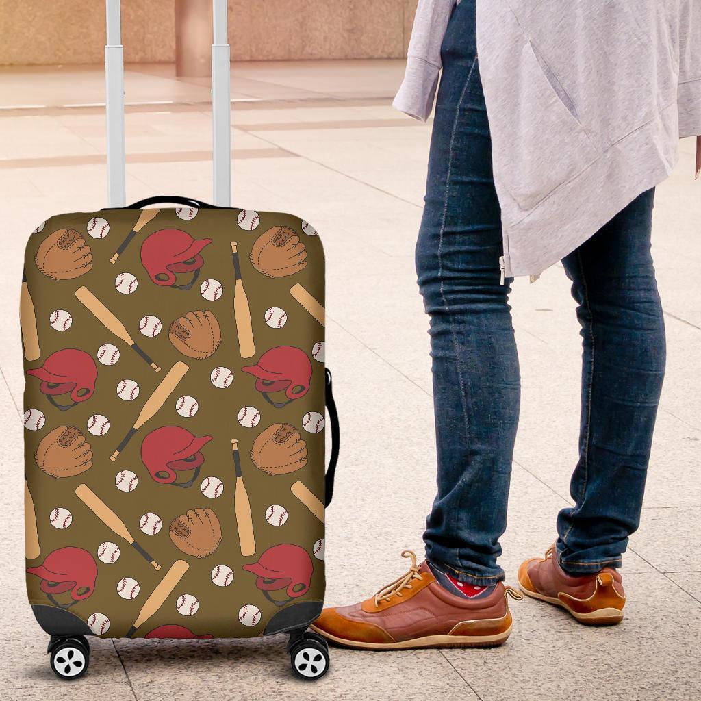 Print Pattern Baseball Luggage Cover Protector-grizzshop