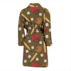 Print Pattern Baseball Men Long Robe-grizzshop