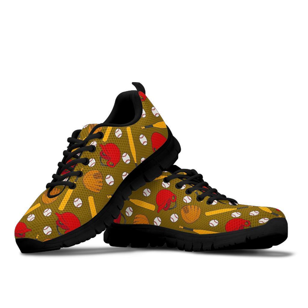 Print Pattern Baseball Sneaker Shoes For Men Women-grizzshop