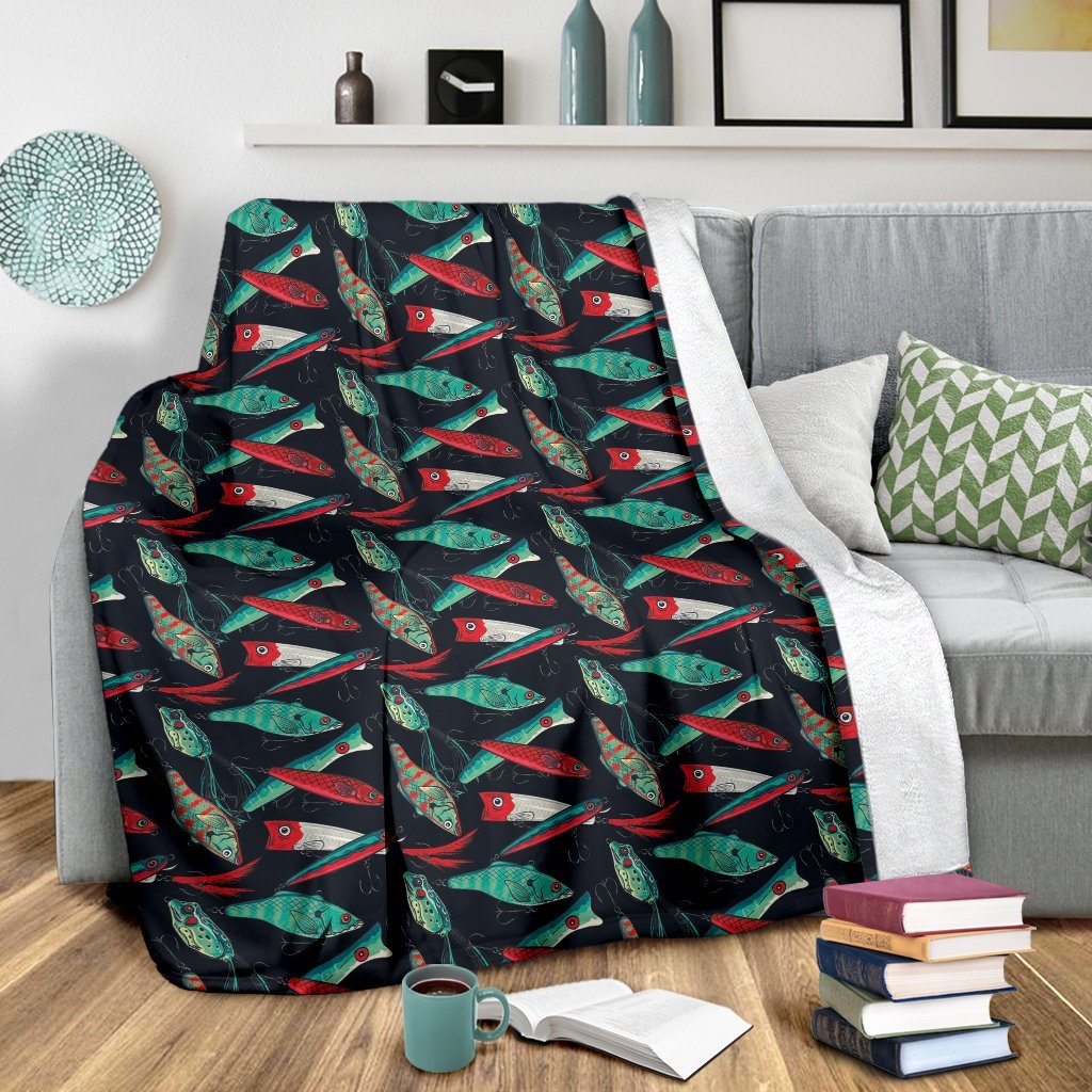 Print Pattern Bass Fishing Bait Blanket-grizzshop