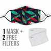 Print Pattern Bass Fishing Bait Face Mask-grizzshop