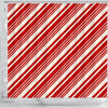 Print Pattern Candy Cane Bathroom Shower Curtain-grizzshop