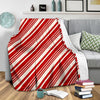 Print Pattern Candy Cane Blanket-grizzshop