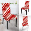 Print Pattern Candy Cane Chair Cover-grizzshop