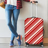 Print Pattern Candy Cane Luggage Cover Protector-grizzshop