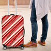 Print Pattern Candy Cane Luggage Cover Protector-grizzshop