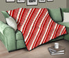 Print Pattern Candy Cane Quilt-grizzshop