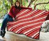 Print Pattern Candy Cane Quilt-grizzshop