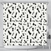 Print Pattern Chess Bathroom Shower Curtain-grizzshop