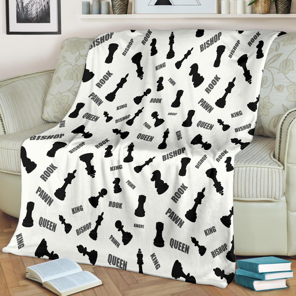 Print Pattern Chess Blanket-grizzshop