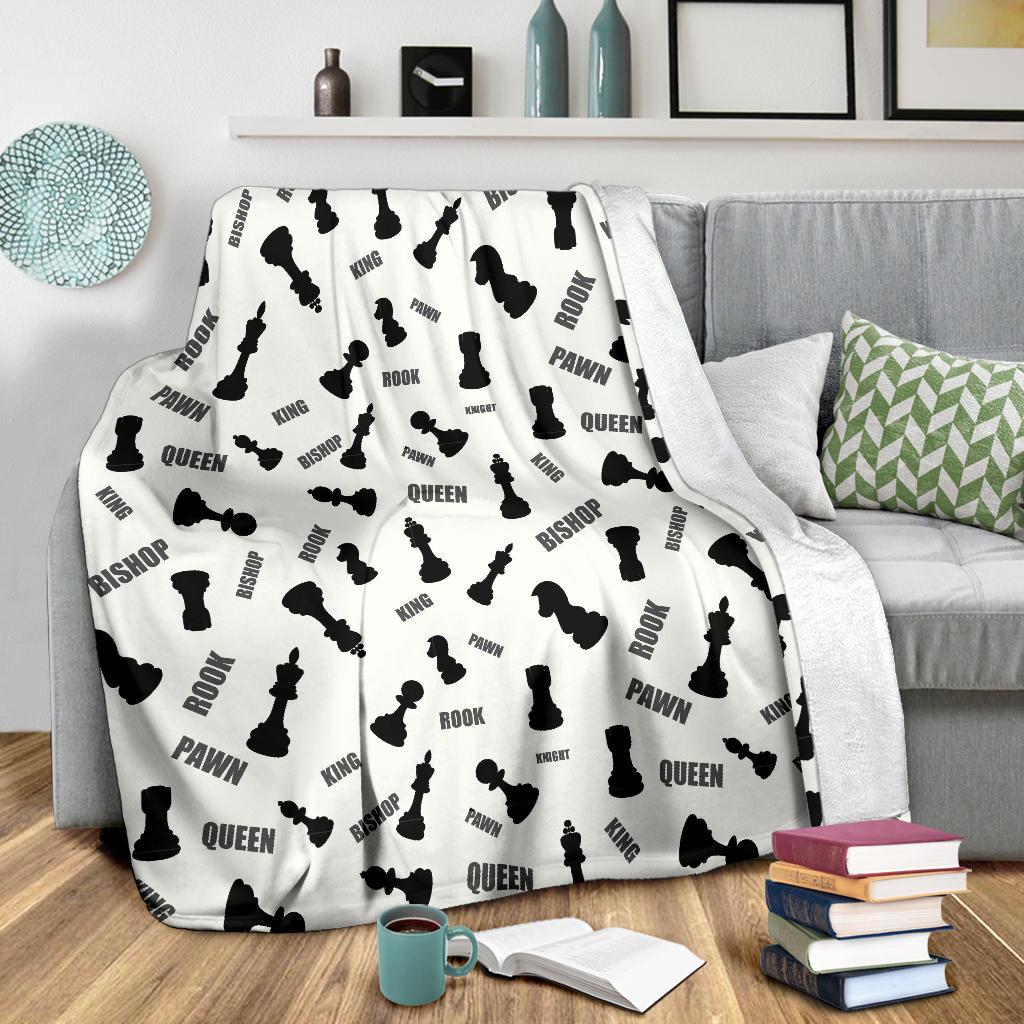 Print Pattern Chess Blanket-grizzshop