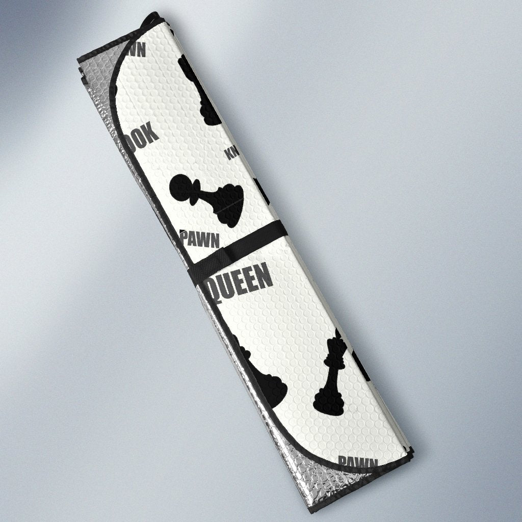 Print Pattern Chess Car Sun Shade-grizzshop