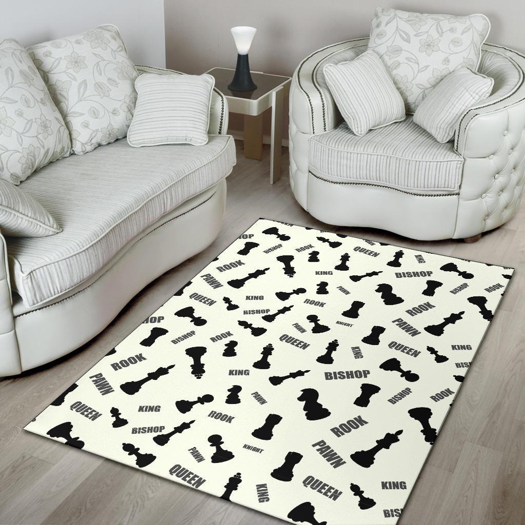 Print Pattern Chess Floor Mat-grizzshop