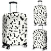 Print Pattern Chess Luggage Cover Protector-grizzshop