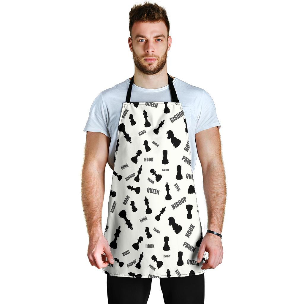 Print Pattern Chess Men's Apron-grizzshop