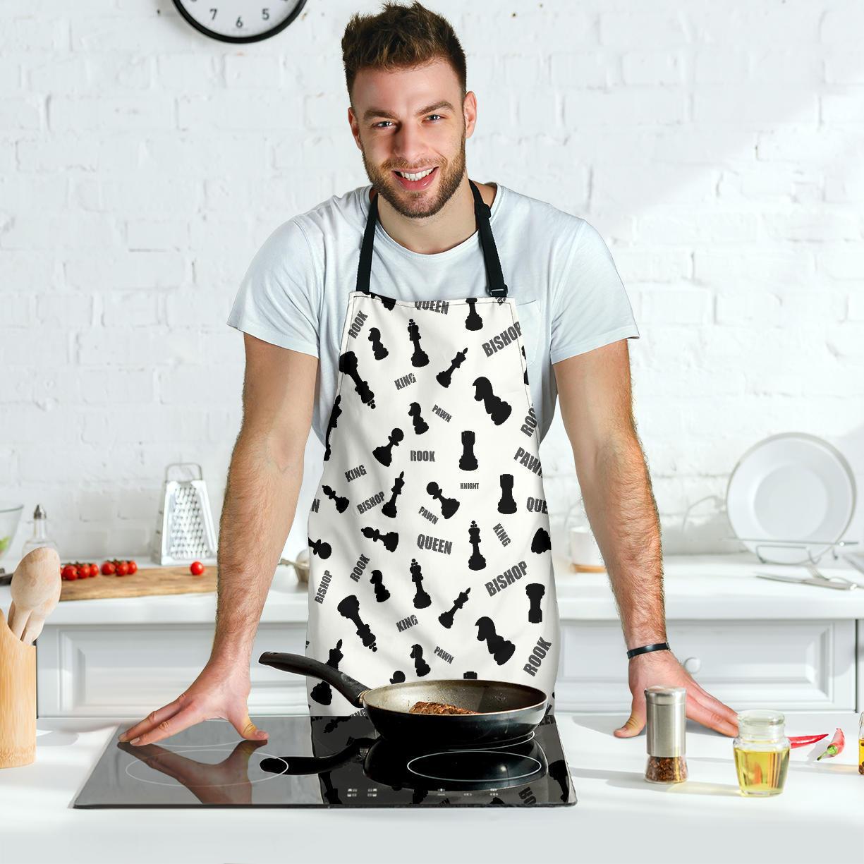 Print Pattern Chess Men's Apron-grizzshop