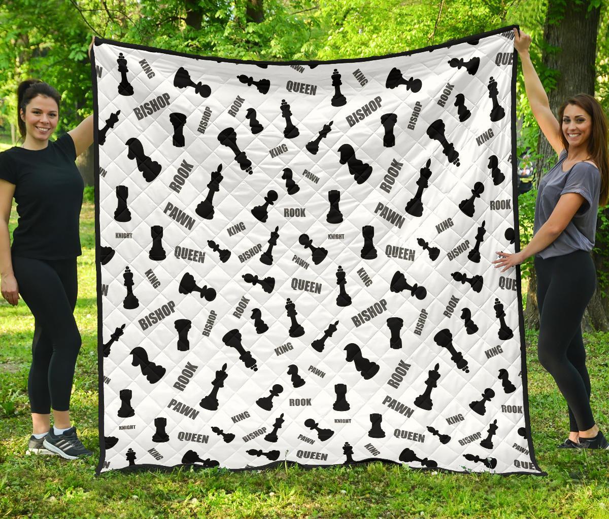 Print Pattern Chess Quilt-grizzshop