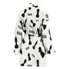 Print Pattern Chess Women Long Robe-grizzshop