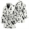 Print Pattern Chess Women Long Robe-grizzshop