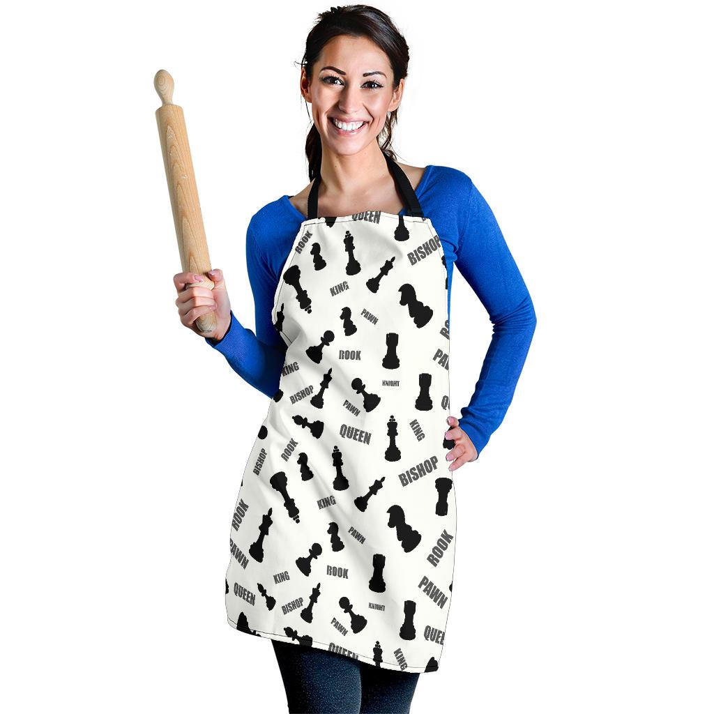 Print Pattern Chess Women's Apron-grizzshop