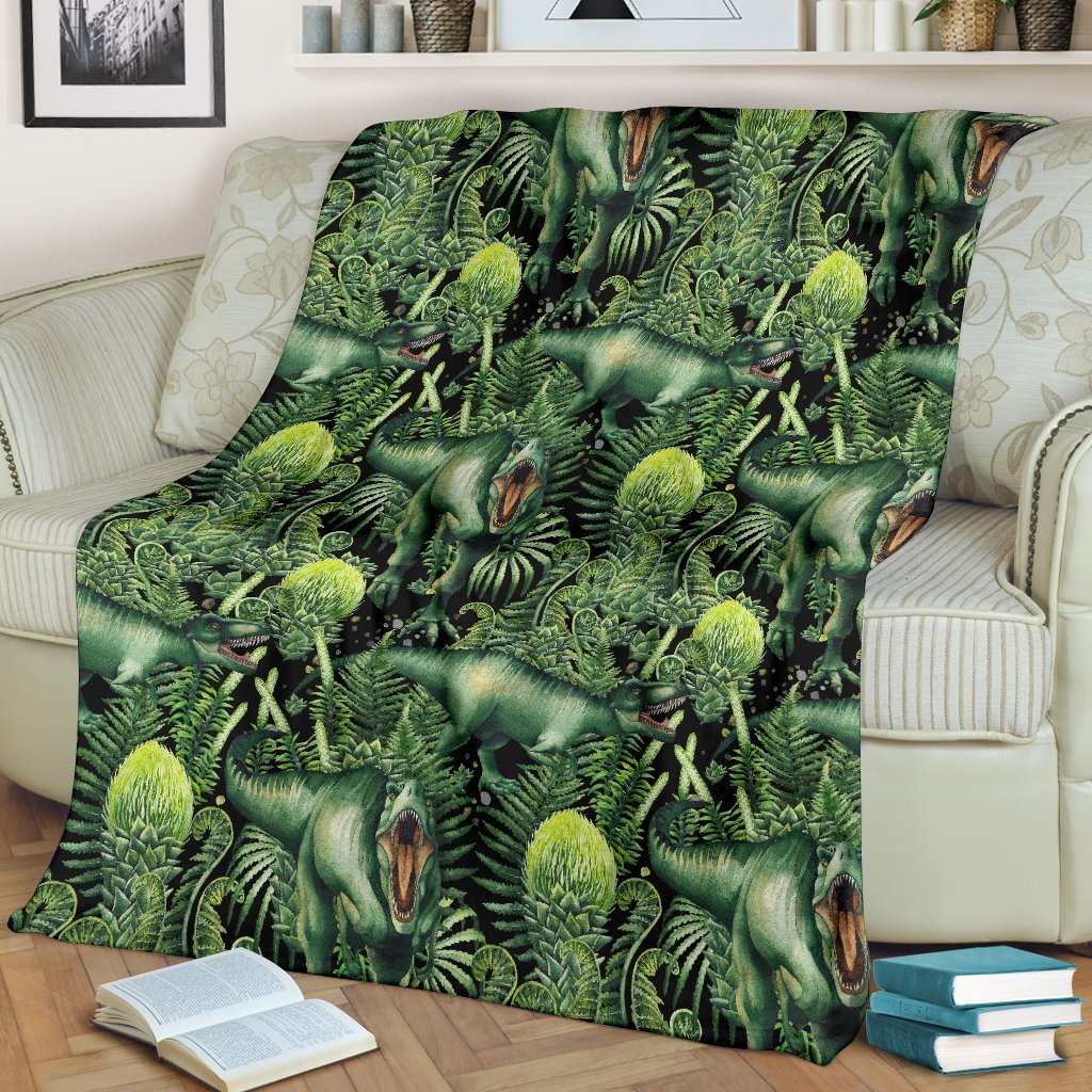 Print Pattern Dinosaur T rex Blanket-grizzshop