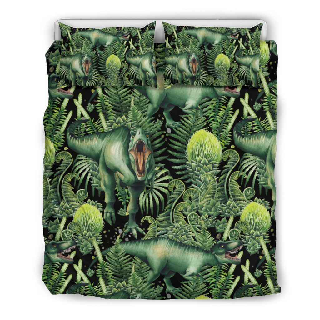 Print Pattern Dinosaur T rex Duvet Cover Bedding Set-grizzshop